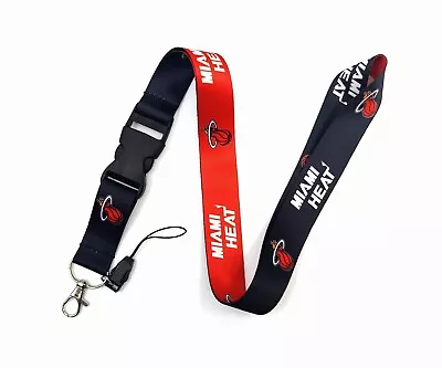 Miami Heat NBA Lanyard - 22  W/ Quick Release & Breakaway Clasp 2 Sided • $7.99