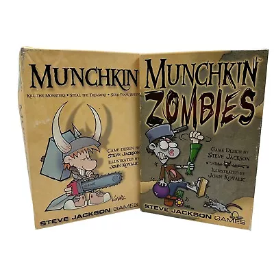 Munchkin Original & Zombies Card Game Steve Jackson Games 2012 Fun Party • $20