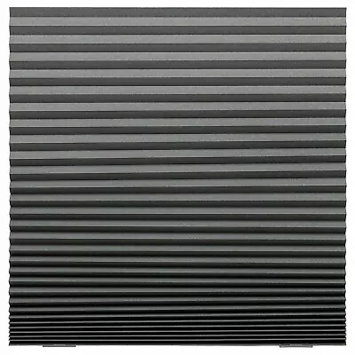 IKEA SCHOTTIS Block-Out Pleated Blind No Drilling Needed 100x190cm Dark Grey • £11.75