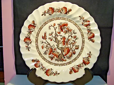 Vintage Myott Staffordshire Indian Tree Dinner Plate Made In England Round 10  • $10