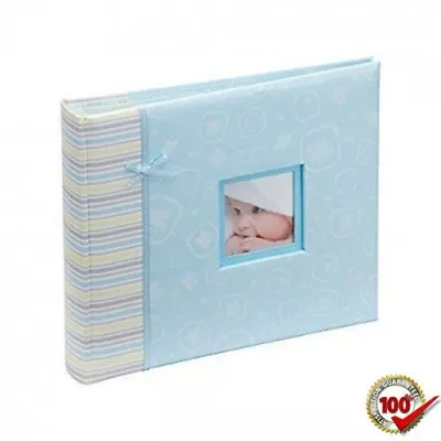 Happy Baby Boy Blue Photo Albums & Scrapbooks Book 2 In 1 Perfect For Gift New • £6.59