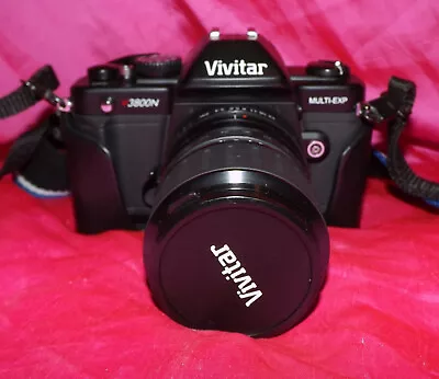 🌈Vivitar V3800N 35mm SLR Film Camera W/ 28-70mm F3.4-4.8 Macro Zoom Lens & Case • $54.95