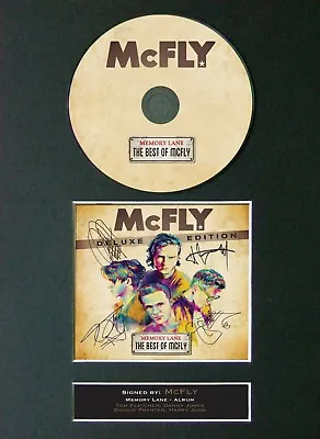 MCFLY Memory Lane CD Signed Reproduction Autograph Mounted Print A4 #18 • £23.99