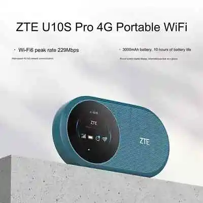 ZTE U10S Pro 4G WiFi6 Pocket WiFi Blue By FedEx • $149.85