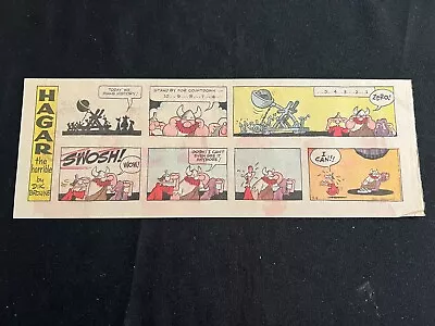 #Q04 HAGAR THE HORRIBLE Sunday Quarter Page Comic Strip September 4 1977 • $1.99