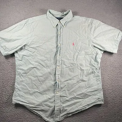 Polo Ralph Lauren Dress Shirt Mens XL Long Sleeve Button Up Classic Fit Shirt • $11.96