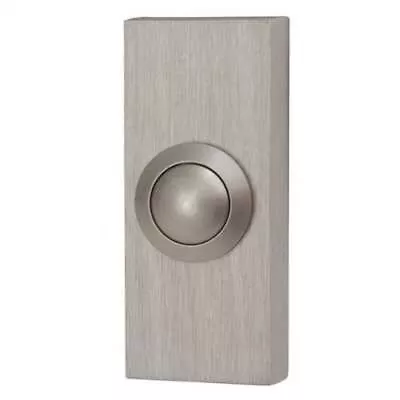 £11.99 • Buy Wired Door Bell Surface Mounted Push Button Doorbell - Brushed Nickel By Byron