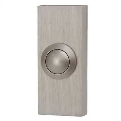 £12.99 • Buy Wired Door Bell Surface Mounted Push Button Doorbell - Brushed Nickel By Byron