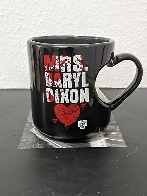 AMC Mrs Daryl Dixon Walking Dead Ceramic Heart Mug Cup 12 Oz 2014 • $9.99