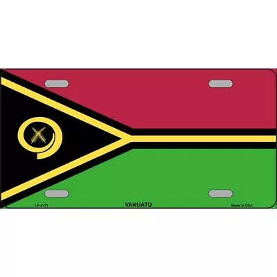 MINI Size 4 X2.2  License Plate Metal Sign For Home Vanuatu Flag • $16.90