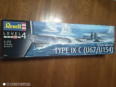 Revell 1/72 German Submarine Type IX C U67/U154 Plastic Model Kit • $133