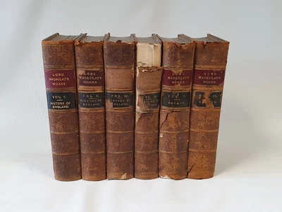 £87.95 • Buy 1866 Works Lord Macaulay History Of England Critical & Historical Essays 6 Vols