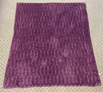 Thro By Marlo Lorenz Plush Luxury Decorative Throw Blanket  50in X 60in Purple • $23.39