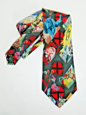 Vintage Nicole Miller Marvel X-Men Wolverine Silk Necktie Tie Novelty • $70