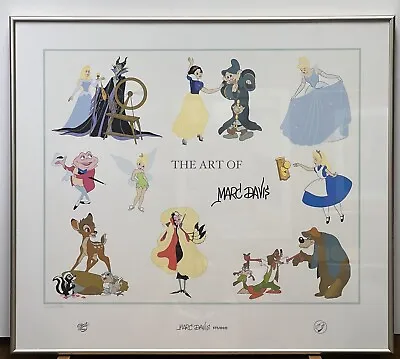 Disney  Framed ART Of Marc DAVIS  Fine Art Serigraph LE 108/250 ALICE TOAD BRER • $350