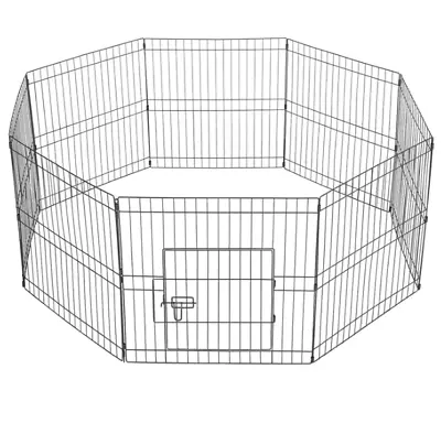 Dog Playpen 24  8 Panels Foldable Exercise Pen Pet Playpen Fence Indoor Outdoor. • $31.29