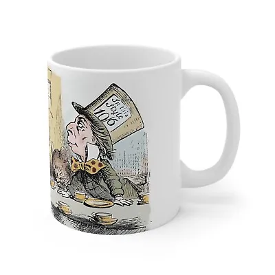 Alice In Wonderland Ceramic Coffee Mug 11oz Mad Hatter Tea Party • $22.99