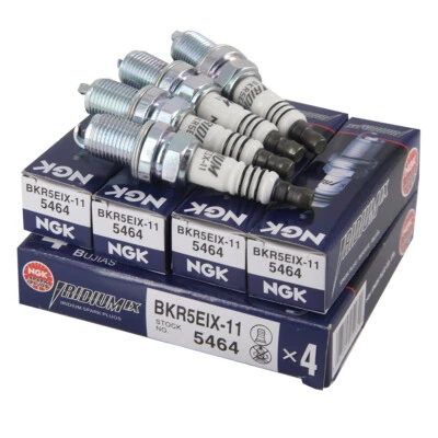 4Pcs BKR5EIX-11 5464 Spark Plugs For ACURA DODGE FORD HONDA HYUNDAI KIA MAZDA • $31.57