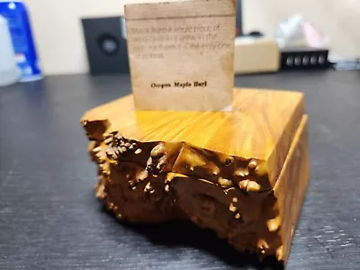 1983 MICHAEL ELKAN Live Edge Burl Wood Trinket Box • $150