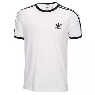 Adidas Men's Original Embroidered Trefoil 3 Stripe California T-Shirt • $22.88