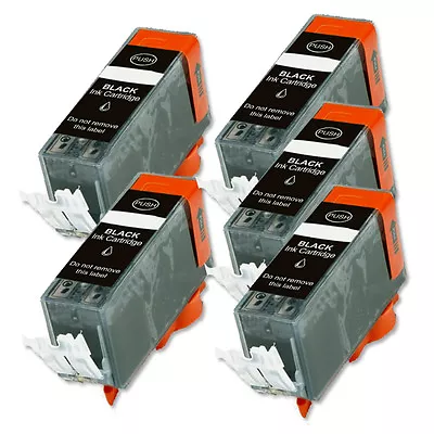 5 PK BLACK Ink Cartridge W/ Chip Fits Canon PGI-225BK MX892 MG6120 MG6220 MG8120 • $10.16