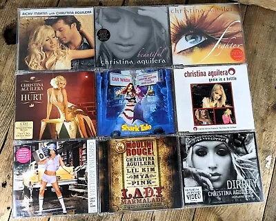 Christina Aguilera CD Single Bundle X9: Lady Marmalade Dirrty Genie In Bottle • £19.95