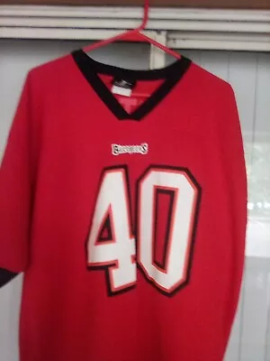 NFL Tampa Bay Buccaneers  Mike Alstott  #40 Size XL Jersey Style Shirt • $24.75