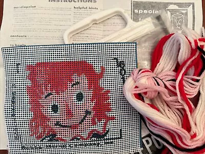 Vintage Handpainted Tina Of CA Needlepoint Canvas Kit Raggedy Ann 6”x7” • $9.50