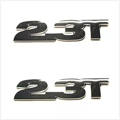 2x Mustang EB 2.3T Chrome Silver Trunk Fender Emblem Badge 2.3T ECOBOOST Set • $16.99