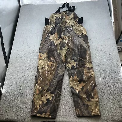 Cabelas Overalls Adult LArge Brown Camo Dry Plus Quilt Lined Hunting 43774 • $38.24