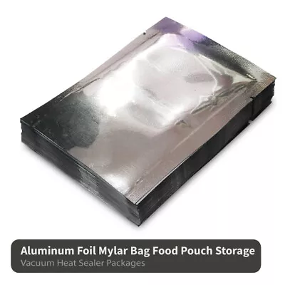 15 Sizes Aluminum Foil Mylar Bag Food Pouch Storage Vacuum Heat Sealer Packages • $52.46
