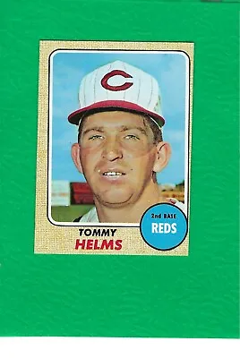1968 Topps #405 Tommy Helms Reds MINT OC High Grade Beauty!   • $15.98