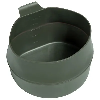 Mil-tec Fold-a-cup 600ml Collapsible Outdoor Mug Folding Camping Drink Cup Olive • £9.95