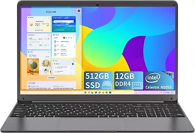 SGIN  14.1  Laptop FHD 12GB RAM 512GB SSD Intel Celeron 2.8 GHz 5.0G WiFi HDMI • $189