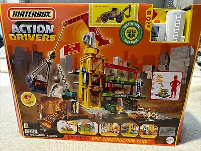 Matchbox Action Drivers - Epic Construction Yard Playset New For 2023 • $39.98