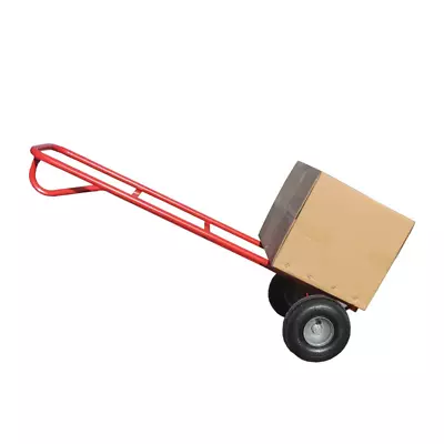 Heavy Duty Sack Truck Industrial Hand Trolley With Pneumatic Tyre Wheel 600LB • £44.50