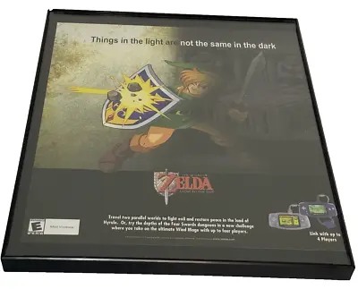 2002 Legend Of Zelda: A Link To The Past GBA Framed Print Ad/Poster Official Art • £53.03