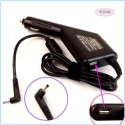 DC Power Adapter Car Charger +USB For Samsung NP530U3C-A07DE NP530U3C-A08DE • $26.89