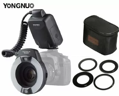 YONGNUO YN-14EX TTL Macro Ring LED Flash Light + Adapter Rings For Canon Cameras • $115