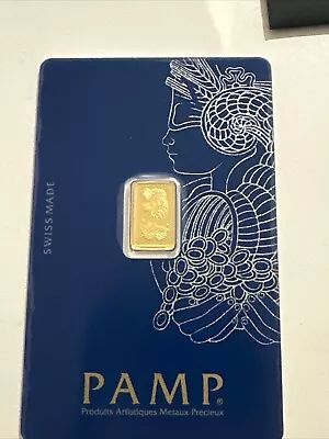 1g Gold Bar - PAMP 1 Gram - 24k Gold- (Au 999.9) Certified And Sealed • £85