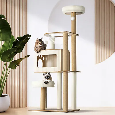 Alopet Cat Tree Tower Scratching Post Scratcher Cats Condo House Bed Furniture • $93.42