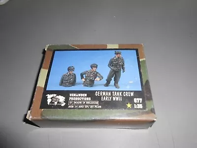 New 1/35 Verlinden Resin German Tank Crew Early Ww2 Figure Set • $15