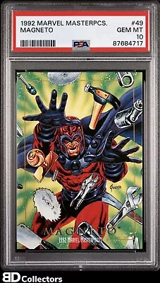 MAGNETO PSA 10 #49 1992 Marvel Masterpieces Series 1 GEM MINT • $75