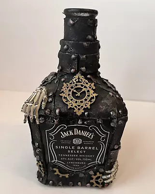 Jack Daniels Special Edition Single Barrel Skull Steampunk Skeleton Empty Bottle • $69.99