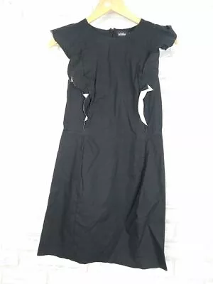 Kate Spade Saturday Dress Sz 0 6 Black Raw Hem • $31.50