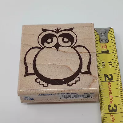 Stampabilites Owl F1198 Nature & Animals Wood Mounted Rubber Stamp • $3.99