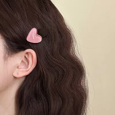 Cute Pink Hair Clips Girls Bangs Side Hair Pins Headwear Mini Kawaii Accessories • $1.34