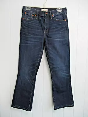 Madewell Size 29 Cali Demi Boot Cut Dark Blue Stretch Denim Womens Jeans • $24.99