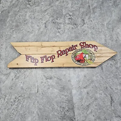 Margaritaville Jimmy Buffet Bar Sign Decor Flip Flop Repair Shop Damaged  • $49.99