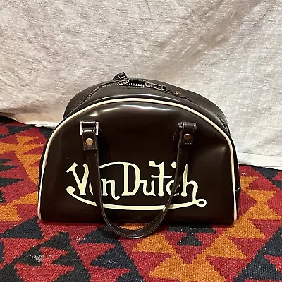 Von Dutch Vintage Bowling Bag Brown • $150